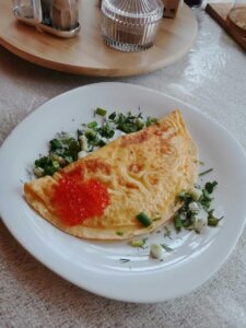 Омлет с икрой здоровое питание нутрициолог